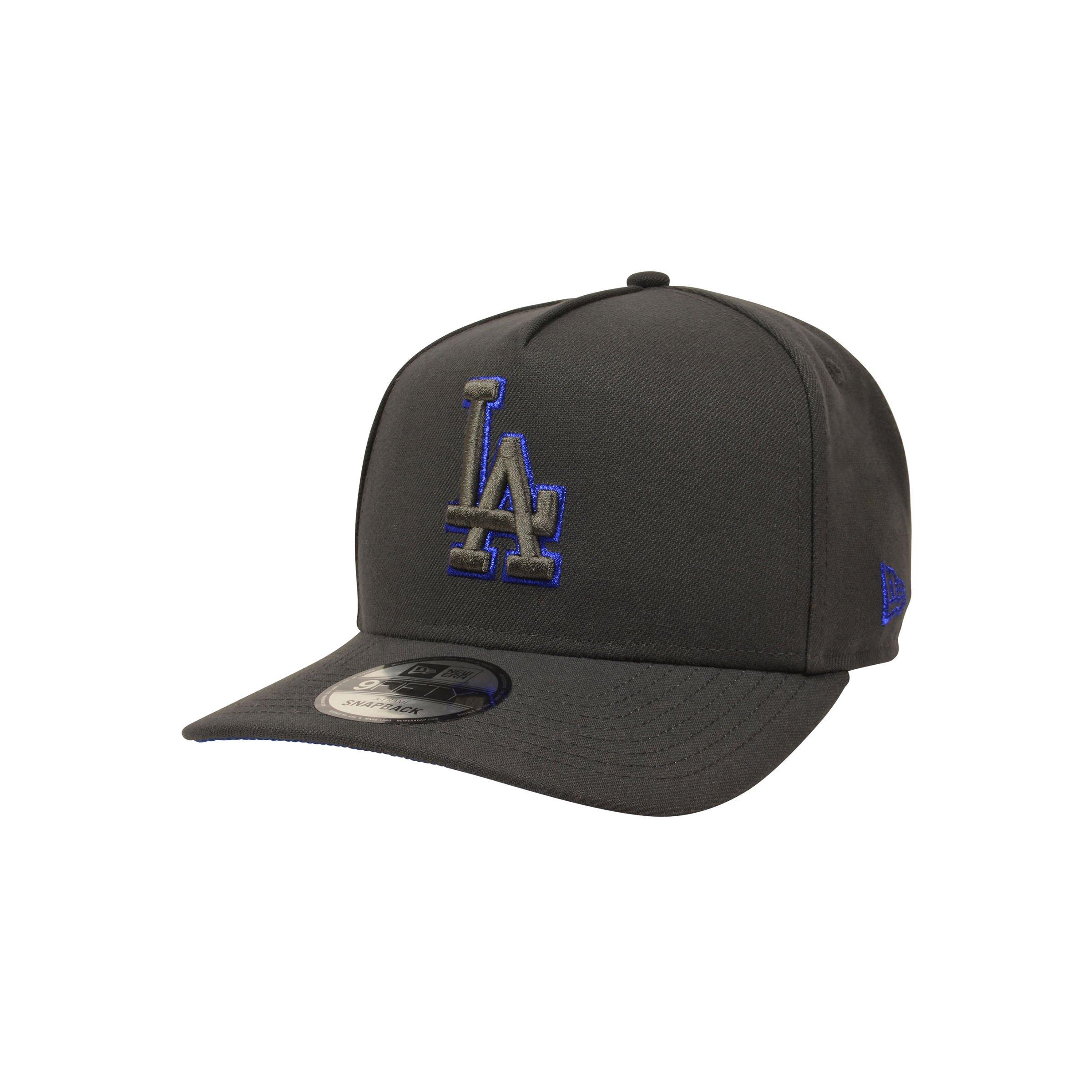 New Era Los Angeles Dodgers 9FIFTY A-Frame Anthracite Snapback Hat - Grey/Royal - GREY/ROYAL